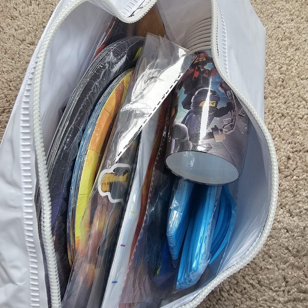Kids Party Supplies Set with Ninjago Theme